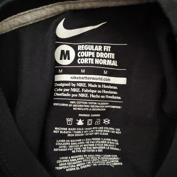 Oregon State Beavers Go Beavs Nike Mens Medium T Shirt Black Cotton - Picture 4 of 4